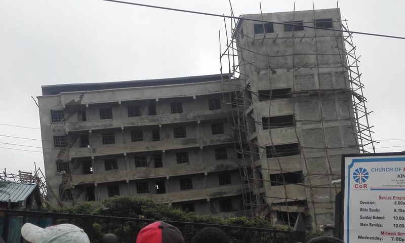 Kinoo building collapsing