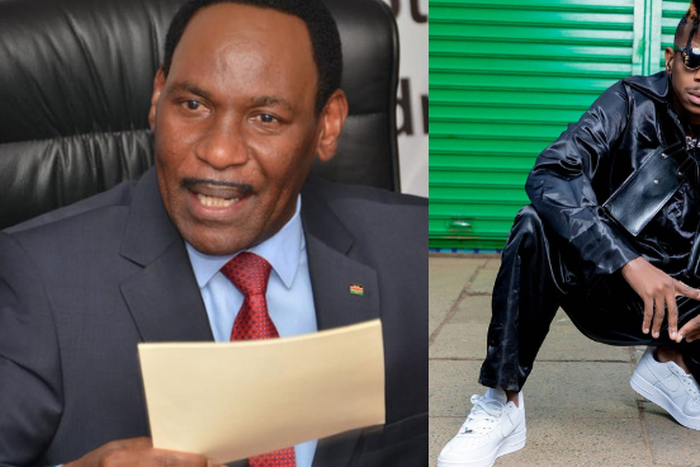 KFCB Boss Ezekiel Mutua and Eric Omondi