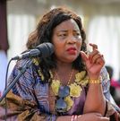 Mama Ida Odinga speaks during a harambee at Sing'enge Primary School, Ndiwa constituency in Homa Bay County