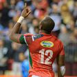 [FILE PHOTO] VANCOUVER, BC - MARCH 11: Willy Ambaka (12) of Kenya celebrates after scoring a try against Fiji during day 2 of the 2018 Canada Sevens Rugby Tournament on March 11, 2018 at BC Place in Vancouver, British Columbia, Canada. (Photo by Derek ...