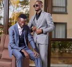 Kenyan Influencers Kennedy Makau and Mayau Dream Chaser in suits [Instrgram: @nedyparezo]