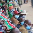 Kenyans at the Wang'uru Stadium in Kirinyaga County during the 2021 Mashujaa Day celebrations