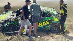 Safari Rally car number 26, driven by Tej Rai, who crashed on Day 1 of WRC at Naivasha