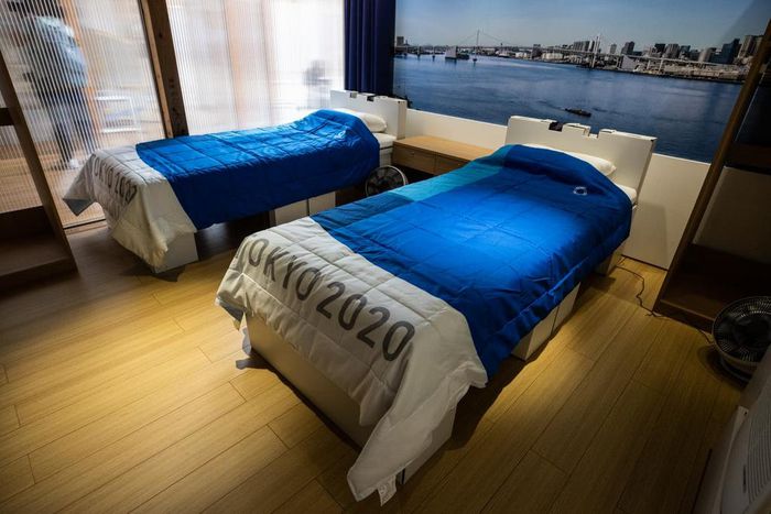 A look at what rooms are like inside the Tokyo Olympic village. (COURTESY: GETTY IMAGES)