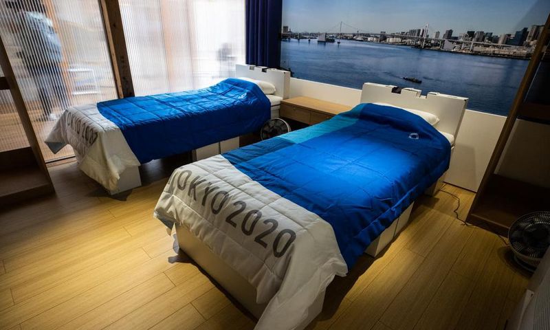 A look at what rooms are like inside the Tokyo Olympic village. (COURTESY: GETTY IMAGES)