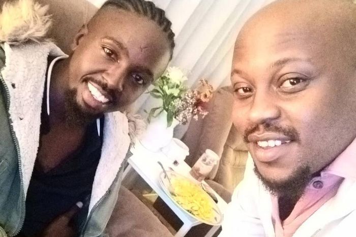 David Major with Alvan Love