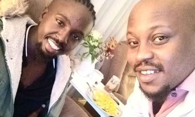 David Major with Alvan Love