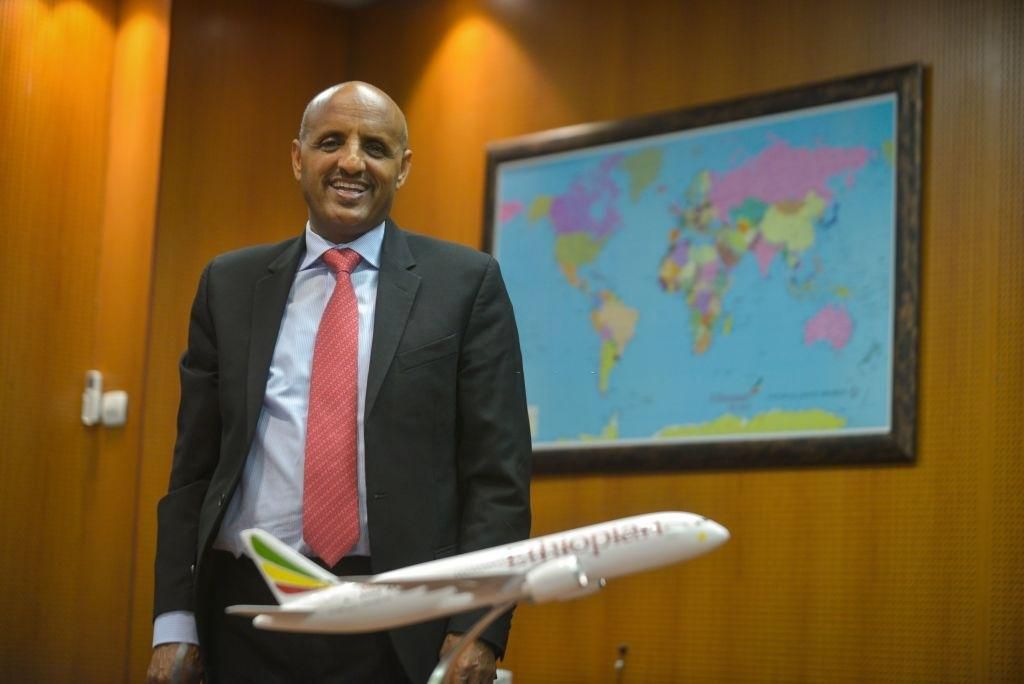 Ethiopian Airlines CEO Tewolde Gebremariam speaks during an interview with AFP in Addis Ababa, Ethiopia, on April 21, 2020. (Photo by Michael Tewelde / AFP) (Photo by MICHAEL TEWELDE/AFP via Getty Images)