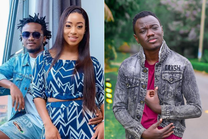 Singer Bahati and his wife Diana Marua and comedian Eddie Butita