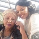 Journalist Mwanaisha Chidzuga with her late mother, former Kwale Woman Representative Mama Zainab Chidzuga