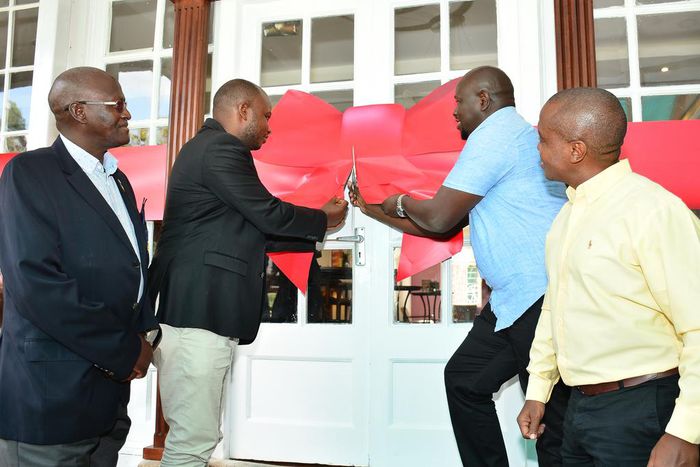 L-R, L-R, Peter Kiguru (KCU Chairman), Sammy Karanja (Chairman Railways Golf Club), Joel Kamau (Commercial Director KBL), Nicholas Mutinda (Head of Reserve & Key Accounts KBL) 03