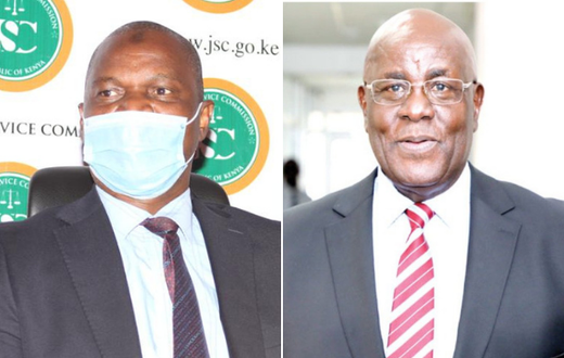 Justices Said Chitembwe and Aggrey Muchelule