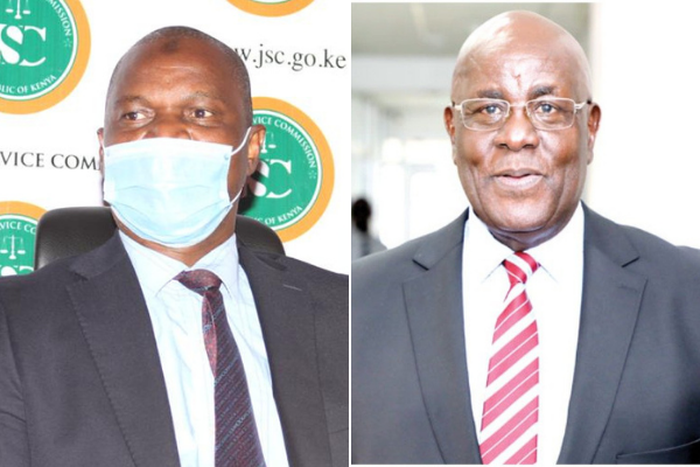 Justices Said Chitembwe and Aggrey Muchelule