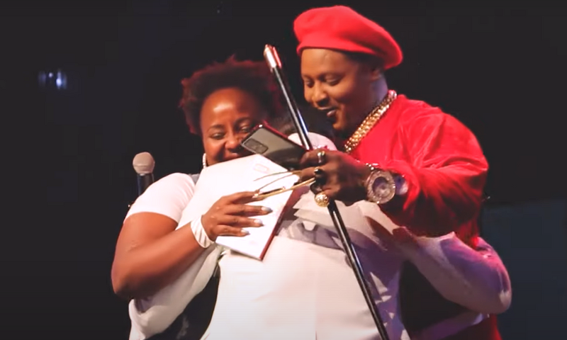 Churchill gets emotional after Terence Creative and Milly Chebby's birthday surprise