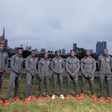 A section of the Kenya team heading into the Summer Olympic Games in Tokyo, Japan.