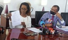 Lillian Nganga and Lawyer Phillip Murgor