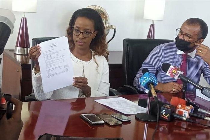 Lillian Nganga and Lawyer Phillip Murgor