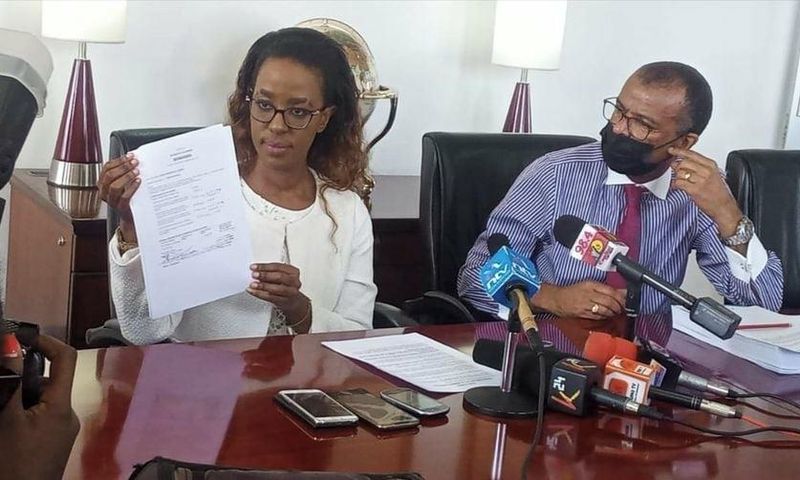 Lillian Nganga and Lawyer Phillip Murgor
