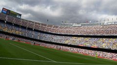 Capacity at the Camp Nou has been restricted so far this season