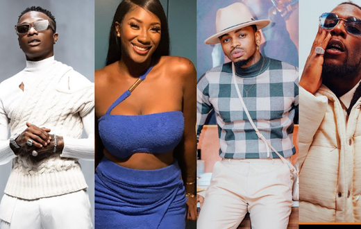 Aya Nakamura (France), Diamond Platnumz, Wizkid and Burna Boy