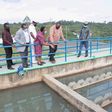 President Uhuru Kenyatta inspecting the Bondo Water Supply Project in Siaya County
