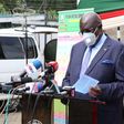 Education CS George Magoha when he announced results for the 2020 KCSE examination