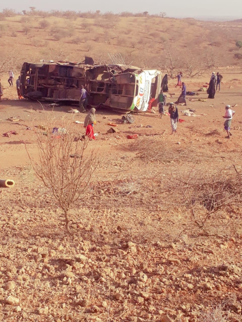 2 dead several injured as Mandera bound bus hits IED(Courtesy)