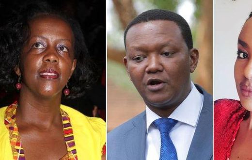 Josephine Thitu, Alfred Mutua and Lillian Ng'ang'a