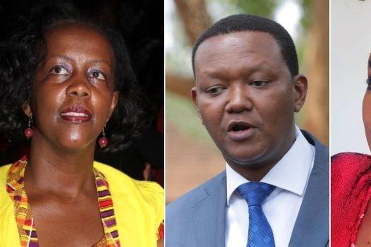 Josephine Thitu, Alfred Mutua and Lillian Ng'ang'a