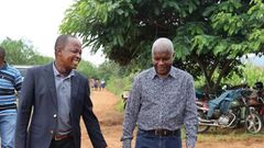 Kibwana with Ngui at a past event. Makueni MCA Harrison Ngui dies in tragic Road Accident