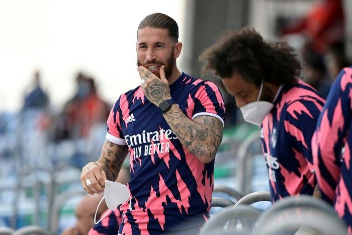 Real Madrid's Spanish defender Sergio Ramos  was forced onto the sidelines for much of the 2020/21 season