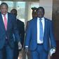 President Uhuru Kenyatta and Orange Democratic Movement (ODM) party leader Raila Odinga