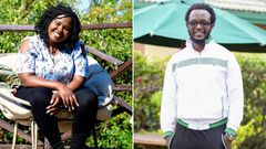 Comedians Jemutai and Prof Hamo