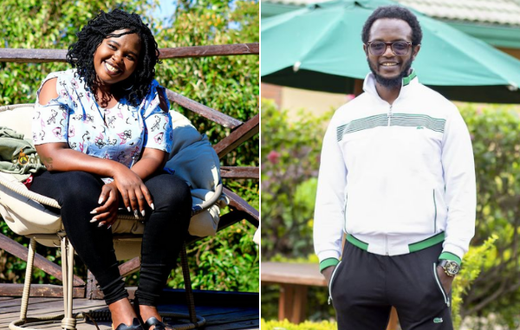 Comedians Jemutai and Prof Hamo