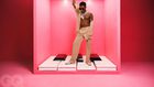 Wizkid in shirts and pants from MM6 Maison Margiela [GQ]