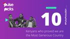Pulse Picks: Kenyans who proved we are the most generous country