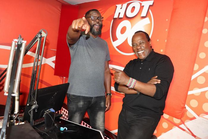 Jeff Koinange and Nick Odhiambo at Hot96