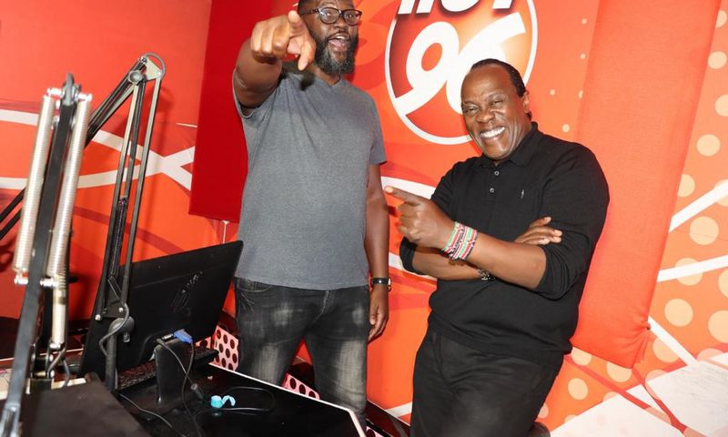 Jeff Koinange and Nick Odhiambo at Hot96