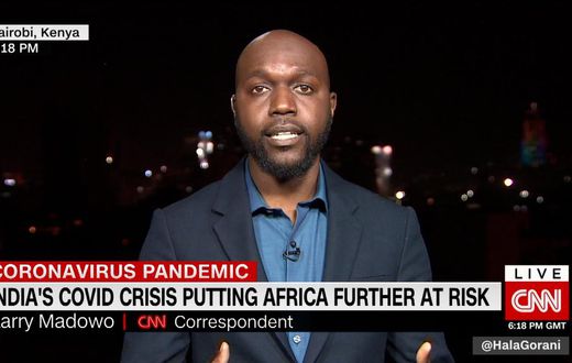 CNN correspondent Larry Madowo during his maiden appearance