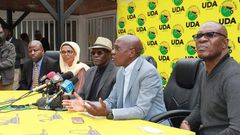 United Democratic Alliance (UDA) party officials led by Chairman Johnstone Muthama