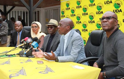 United Democratic Alliance (UDA) party officials led by Chairman Johnstone Muthama