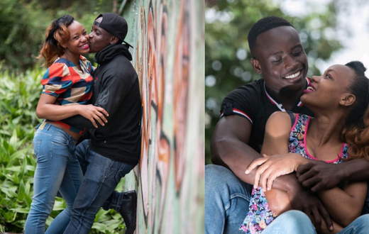 Ferdinand Omanyala and his girlfriend Lavesh