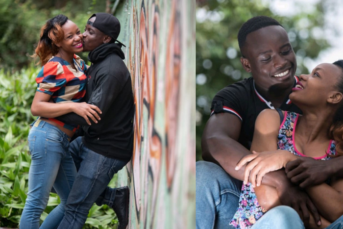 Ferdinand Omanyala and his girlfriend Lavesh