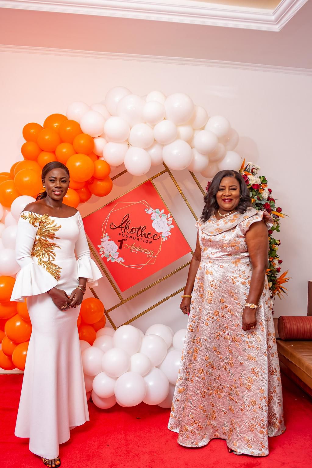 Kenyan celeb Akothee with Mama Ida Odinga during the celebration of 1 year anniversary of Akothee Foundation