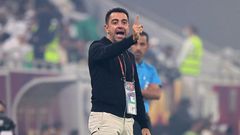 Pointing the way:  Xavi guided Al-Sadd to victory in the Amir Cup final on October 22