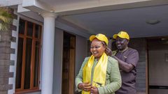 Deputy President William Ruto welcomes Governor Anne Waiguru to UDA