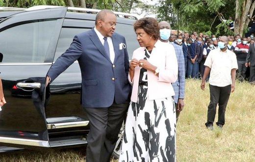 President Uhuru Kenyatta with Kitui Governor Charity Ngilu