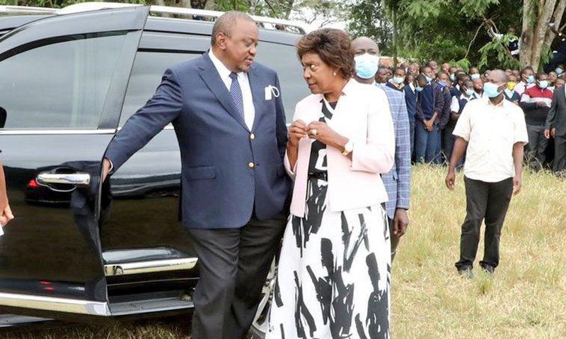 President Uhuru Kenyatta with Kitui Governor Charity Ngilu