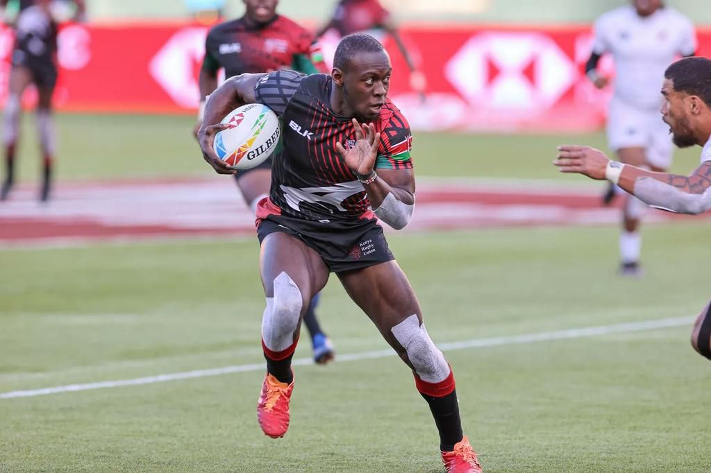 To seal off his 50th tournament, Billy Odhiambo landed Kenya's final try against Canada  to make it 33-14 in the Bronze medal match.