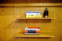 Books on shelves